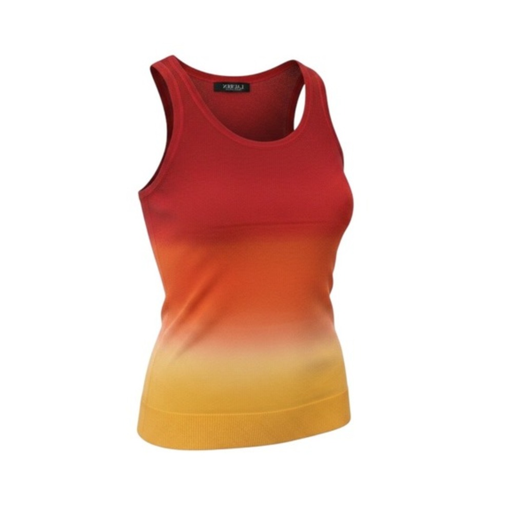 Lauren Ralph Lauren Black Label Dip-Dyed Sleeveless Sweater Stripe Multi Color S